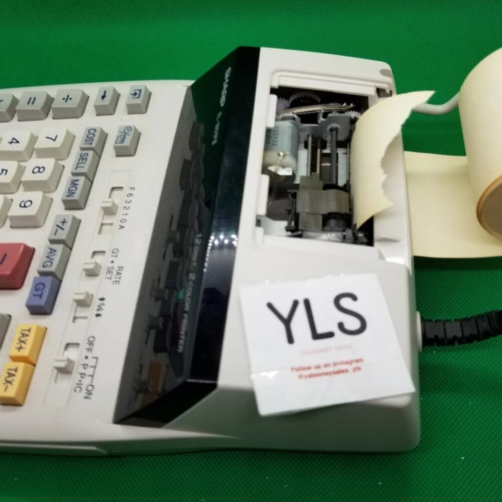 Sharp Desktop Calculator Tested Works EL-1801PIII 12-Digit 2-Color Printer - Picture 5 of 5